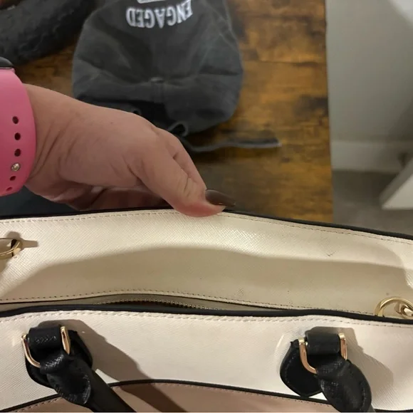 Kate Spade Black and Cream Satchel - Picture 5 of 8